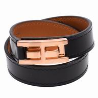 Hermes Clic Clac H R-Bracelet PM Black/ Rose Gold H7022010