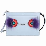 FENDI 2jours Bag Bugs Calfskin Bag Light Blue F7041405