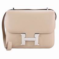 Hermes Constance Swift Calfskin Shoulder bag Milk Tea H7041810