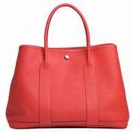 Hermes Garden Party 36cm Silvery Button Togo Calfskin Hand/Shoulder bag Orange Red H7041907