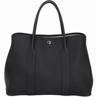 Hermes Garden Party 36cm Silvery Button Caviar Calfskin Hand/Shoulder bag Black H7041908