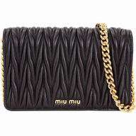 Miu Miu Matelasse Wrinkle Nappa Chain Hand/Shoulder Bag Black M7042614