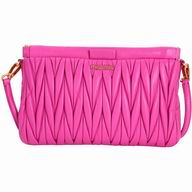 Miu Miu Crystal Wrinkle Nappa Shoulder Bag In Peach Red M7042706
