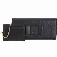 Miu Miu Pattina Madras Butterfly Nappa Wallet In Black M7042611