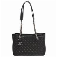 Chanel Caviar Cowhide Anti-silver Chain Shouldbag Black A9789F9A
