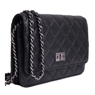 Chanel Caviar Woc Bag Anti-Silver Chain Black A69206