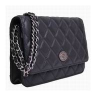 Chanel Caviar Woc Bag Anti-Silver Crossbody Black A69366