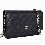 Chanel Caviar Woc Bag Gold Chain Black A33814LAG