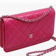 Chanel Lambskin CC Logo Woc Bag Long Chain Hot-Pink A51258