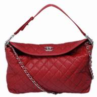 Chanel Classic Caviar Leather CC Logo Shop Tote Red A470612