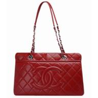 Chanel Caviar Three Layers Bag Red Silver Hardware A98761