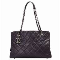 Chanel Caviar Three Layers Bag Black Silver Hardware A98762