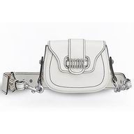 Dior D-FENCE MINI SADDLE BAG IN OFF-WHITE CALFSKIN M6500VVQV_M030