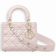 Dior "LADY DIOR" BAG IN POWDER PINK LAMBSKIN M0532OCAL M413
