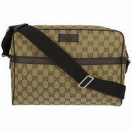 Gucci GG Supreme Flower Shoulder Bag Coffee G7051205