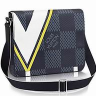 Louis Vuitton District Damier Cobalt Canvas Shoulder Bag PM N44042