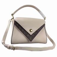 Louis Vuitton Double v calf leather and Monogram canvas Bag M54438