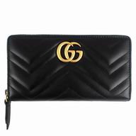 Gucci Calfskin Zipper Wellets Black G7052605