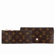 Louis Vuitton Classic Monogram Canvas Zipper Wallet Rose Ballerine M41739