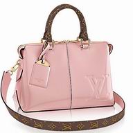 Louis Vuitton Embosses Logo Calfskin Tote Miroir Bag Rose Ballerine M54639