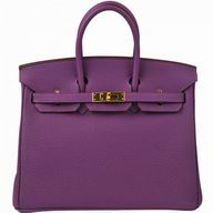 Hermes Birkin 25 P9 Anemone Togo Leather Gold Hardware Hand Sew HB1025TPA
