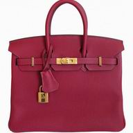 Hermes Birkin 25 Rouge Grenat Togo Leather Gold Hardware Handbag HB1025HJK