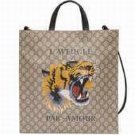 Gucci Tiger print soft GG Supreme tote 450950 K581T 8666