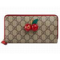 Gucci GG Supreme zip around wallet with cherries 476049 K9GXT 8694