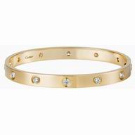 Cartier Love 18K Yellow Gold 10 Diamonds Bracelet CR7081815