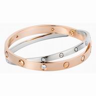 Cartier Love Diamond 18K White Gold Bracelet CR7082410
