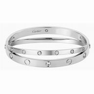 Cartier Love Diamond 18K Pink Gold Bracelet CR7082411