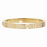 Cartier Love Diamond-Paved 18K Yellow Gold Bracelet CR7082413