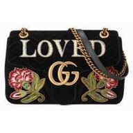 Gucci GG Marmont embroidered velvet bag 443496 K4DLT 1093