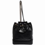 Chanel Calfskin Gabrielle Silver Gold Two Tone Backpack Bag A431793E