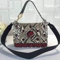 Fendi Kan I F Logo Python skin shoulder Bag F7092601