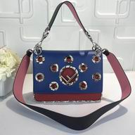 Fendi Kan I F Logo Calf/Python skin shoulder Bag F7092603