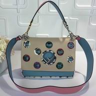Fendi Kan I F Logo Calf/Python skin shoulder Bag F7092604