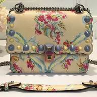 Fendi Kan I Print F Logo Calfskin shoulder Bag F7092702