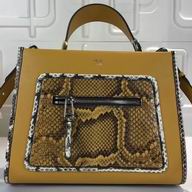Fendi 2017 Runaway F Logo Calf/python skin Hand/shoulder Bag F7111504