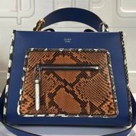 Fendi 2017 Runaway F Logo Calf/python skin Hand/shoulder Bag F7111503