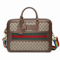 Gucci GG Supreme briefcase with Web 484663 9C2ST 8707