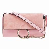 Chloe Faye Calfskin Shoulder bag Pink Red CH8010902