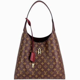Louis Vuitton Monogram Coated Canvas Flower Hobo Bag M43547