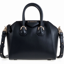 Givenchy Antigona Goat Skin Shoulder Tote Bag Mini Black GC465386