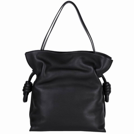 Loewe Flamenco Knot Calfskin Handbag Black L8011416