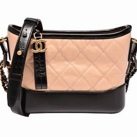 Chanel Reissue Calfskin Gabrelle Two-tone Color Hobo Bag Light Camel/Black A16889A5