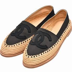 Chanel Espadrilles Calfskin/Tussores Pencil Shoes (Colored Blue) AG506723