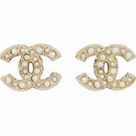 Chanel CC Logo Metal/Pearl Earring Gold FE639194