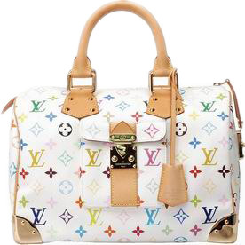 LOUIS VUITTON MULTICOLORE WHITE SPEEDY 30 M92643