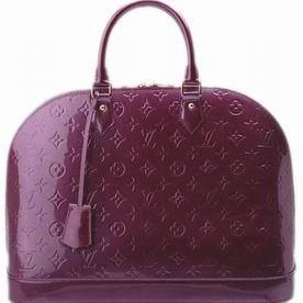 LOUIS VUITTON MONOGRAM VERNIS ALMA MM VIOLET M93594